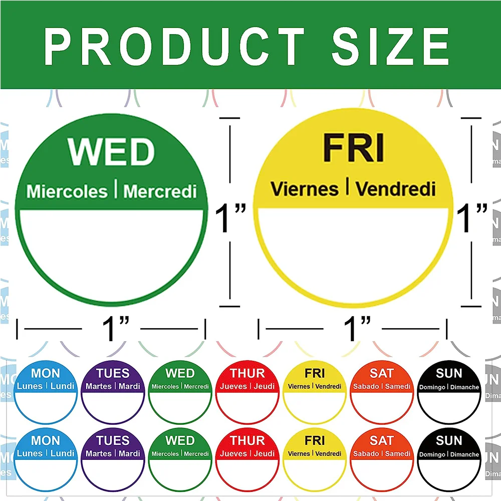 Рисунок 2 - этикетки на неделю