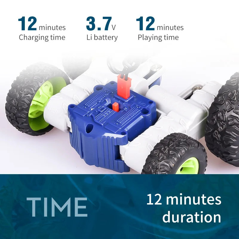 Мини Fancy Rolling Car 2.4G пульт дистанционного управления крутые трюки Flip 360 ° стоя