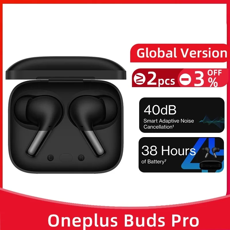 

Go Global Version Buds Pro TWS Earphone Bluetooth 5.2 Active Noise Cancelling LHDC Wireless Headphones For Oneplus 10 Pro