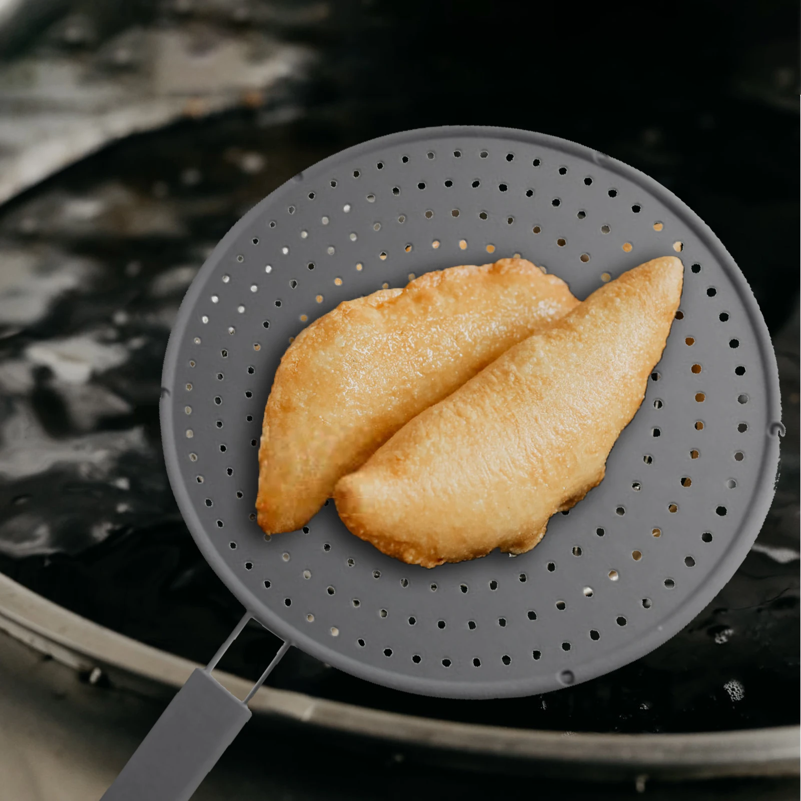 Экран для сковороды с ручкой Легкая очистка крышка из нержавеющей стали смазкой