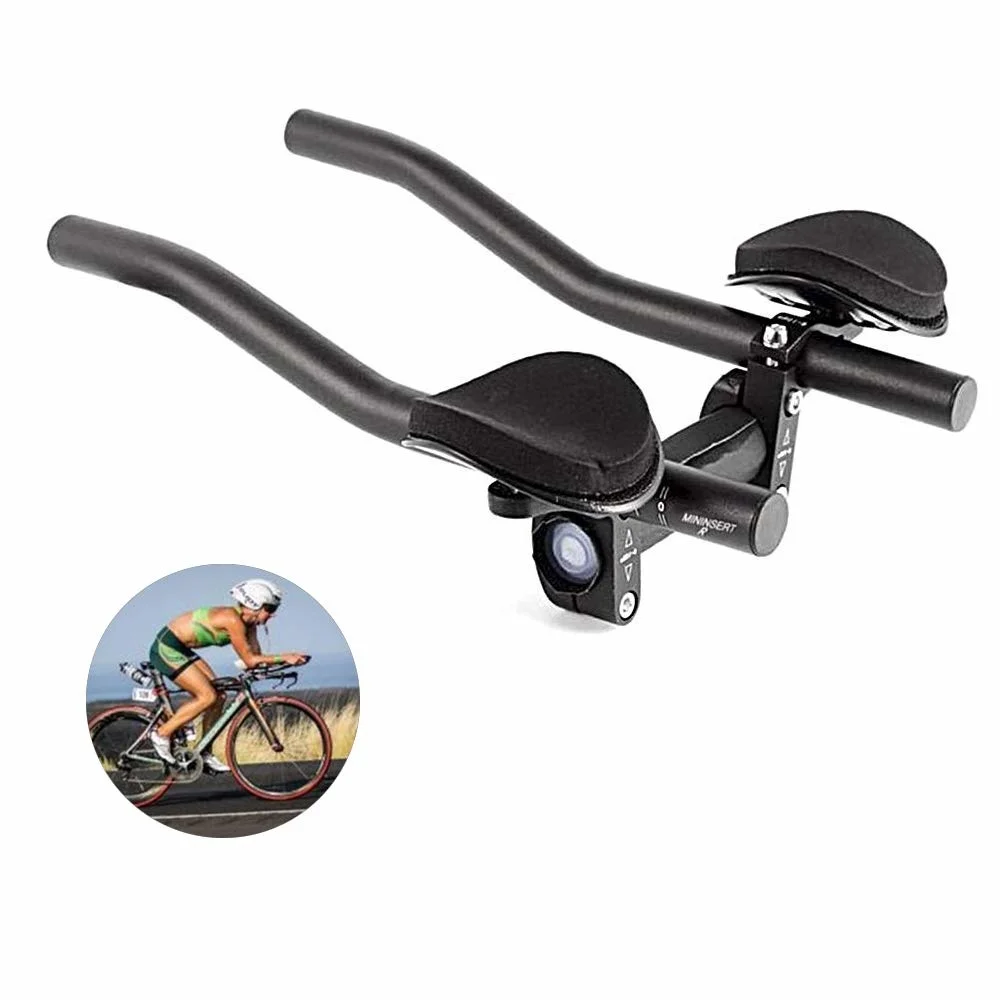 

TT Handlebar Aero Bars Bicycle Rest Handlebar Aluminium Alloy Arm Rest Handlebar Triathlon Aero Bicycle Tri Bars for Road Bike