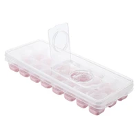 ice container durable silicone anti spill removable flip lid ice making mold kitchen tools ice making mold ice cube tray
