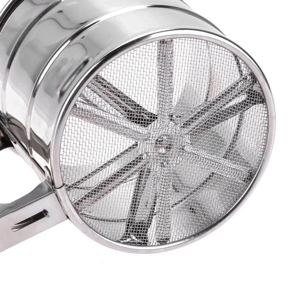 Ручной шейкер для муки из нержавеющей стали сетчатый сито чашка глазировки