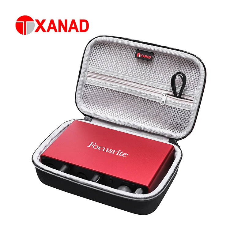 XANAD Hard Travel Case for Focusrite Scarlett 4i4 3rd Gen USB Audio Interface Travel Protective Carrying Storage Bag