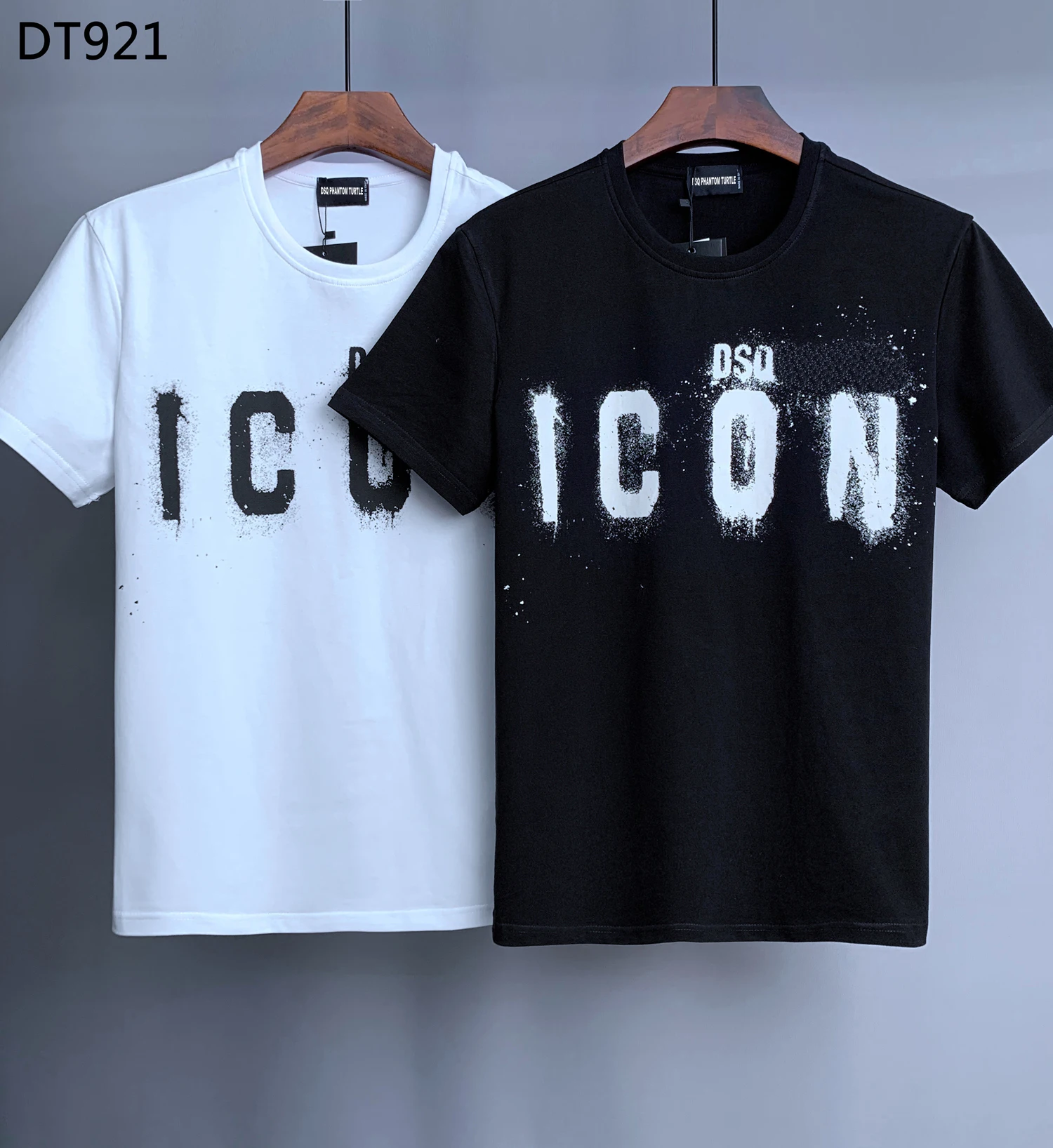 

DSQ PHANTOM TURTLE 2022 Summer New T-shirt Men Fashion Print 100% Cotton Tees Breathable Quality Tops DT921
