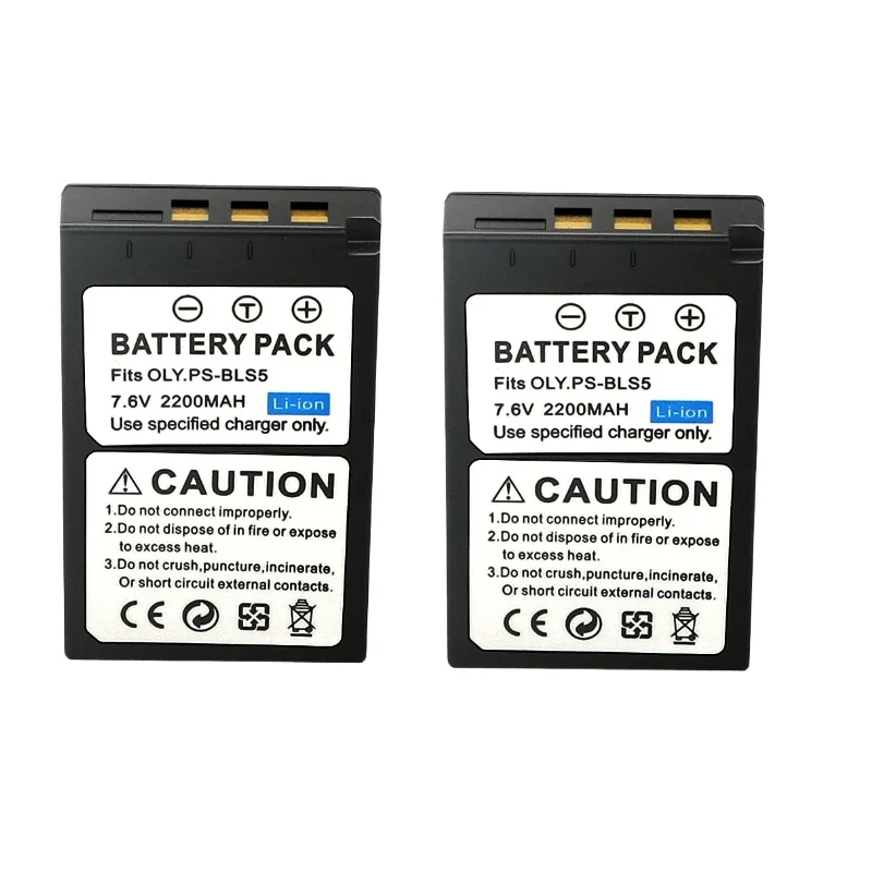 Новый аккумулятор для камеры PS-BLS5, 7,6 В, 2200 мАч, для Olympus PEN E-PL2 E-PL5 E-PL6 E-PL7 E-PM2 OM-D E-M10 BLS5 BLS-50 (art.: 3920cfbebea0f) - 3920cfbebea0f