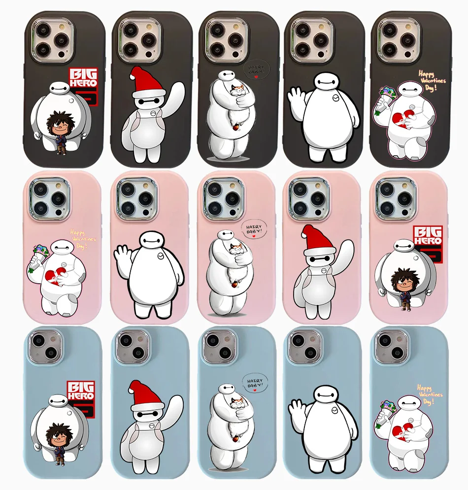 A-6 Baymax Big Hero Черный Белый Розовый Синий Чехол для Samsung A02 A02S A03 A03S A04 A05 A05S A10S A11 A12 A13 5G