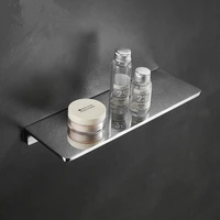 aluminum bathroom shelf shower gel liquid soap shampoo holder bath storage rack nail punched wall mounted blacksliver 30 40cm