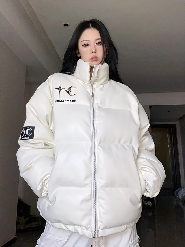 Рисунок 3 - Женский кожаный пуховик в стиле оверсайз