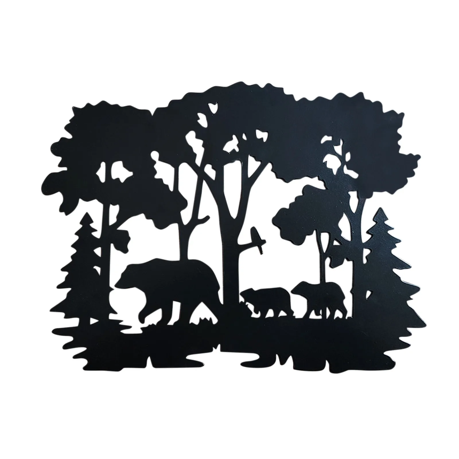 

Animal Metal Art Deer Bear Wrought Iron Silhouette Hollow Wall Art Decor Door Sign Ooh Lamp Beads Ribbon Ornament Hangers Green