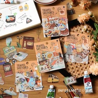 40 sheets cute cartoon journal sticker gift box pet kawaii stationery scrapbooking decoration material diary phone stickers