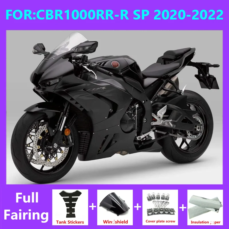 

Полный комплект обтекателей для мотоцикла, подходит для Φ SP CBR1000RR CBR 1000RR CBR1000 RR 2020 2021 2022, комплект обтекателей, матовый черный