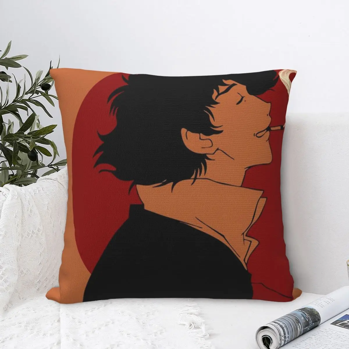 

Cowboy Bebop Smoking Poster Pillowcase Pillow Case Cushion Cover Home Sofa Car Decorative Throw Pillow Decor Fashion Cartoon