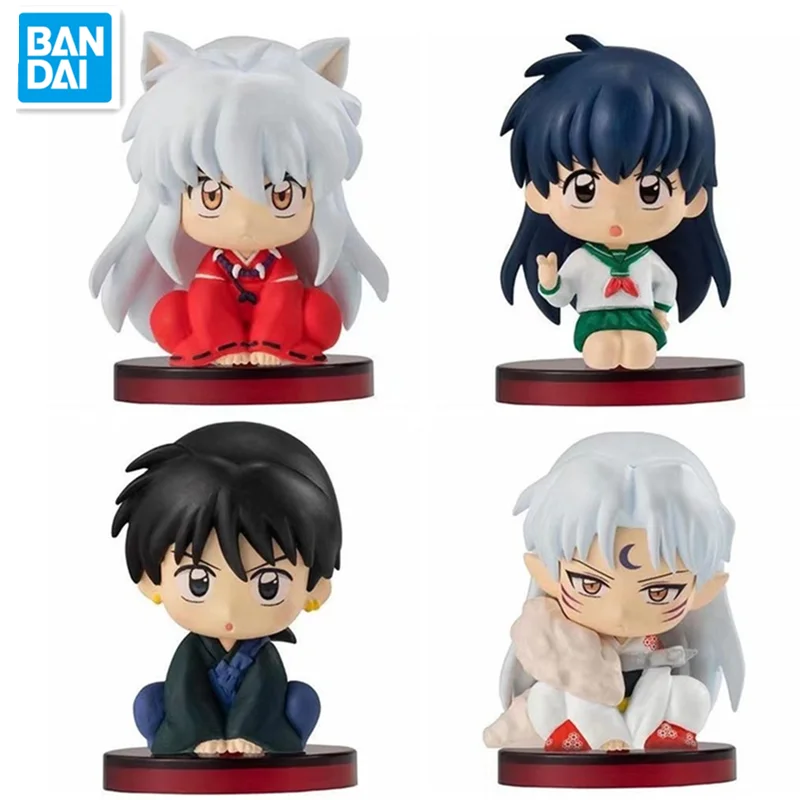 

4pcs/lot Inuyasha Anime Sesshoumaru 4.5cm PVC Action Figure Collection Model Doll Toys Gift