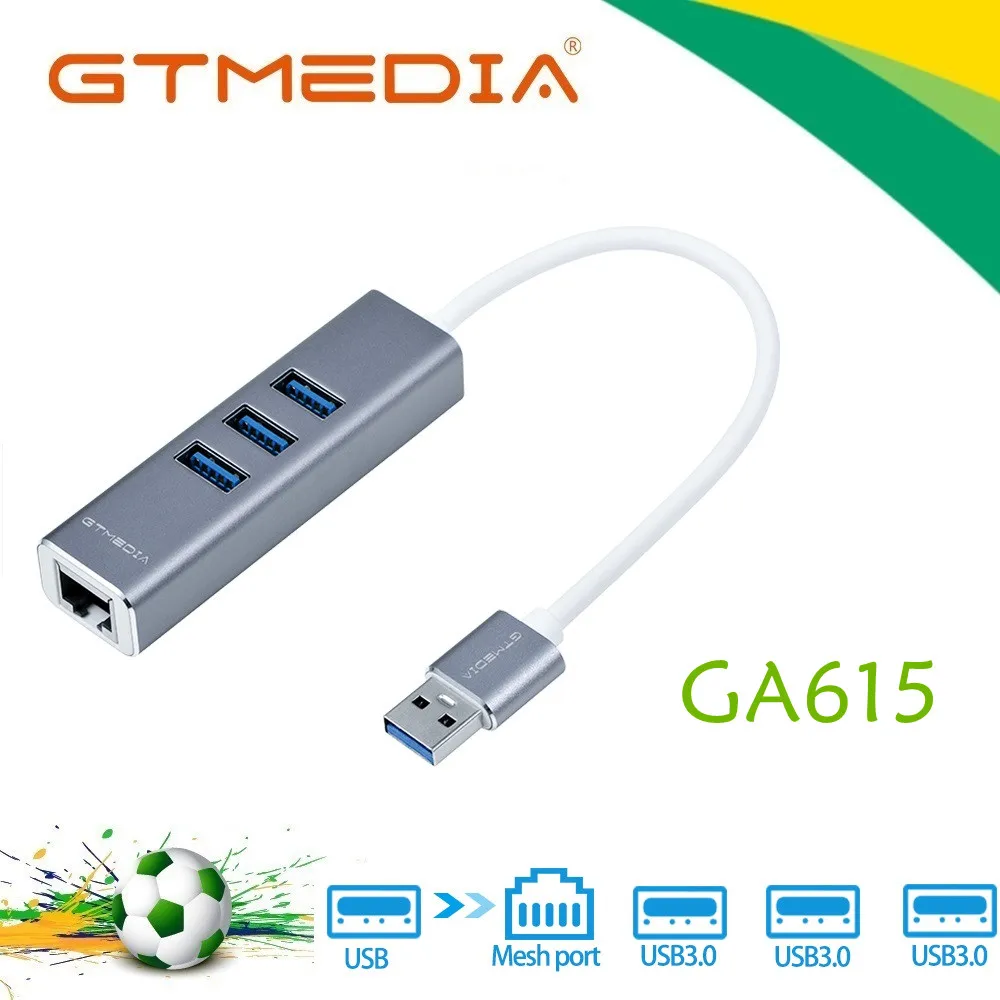 

GTMEDIA USB Converter 3.0 to RJ45 Ethernet Adapter OTG Network Lan 10/100/1000M for USB Drive Laptop PC Accessories