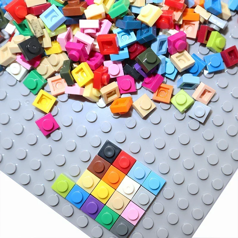 250 шт. 3024 тонкая пластина 1x1 точка MOC сборные частицы DIY строительные блоки 1*1