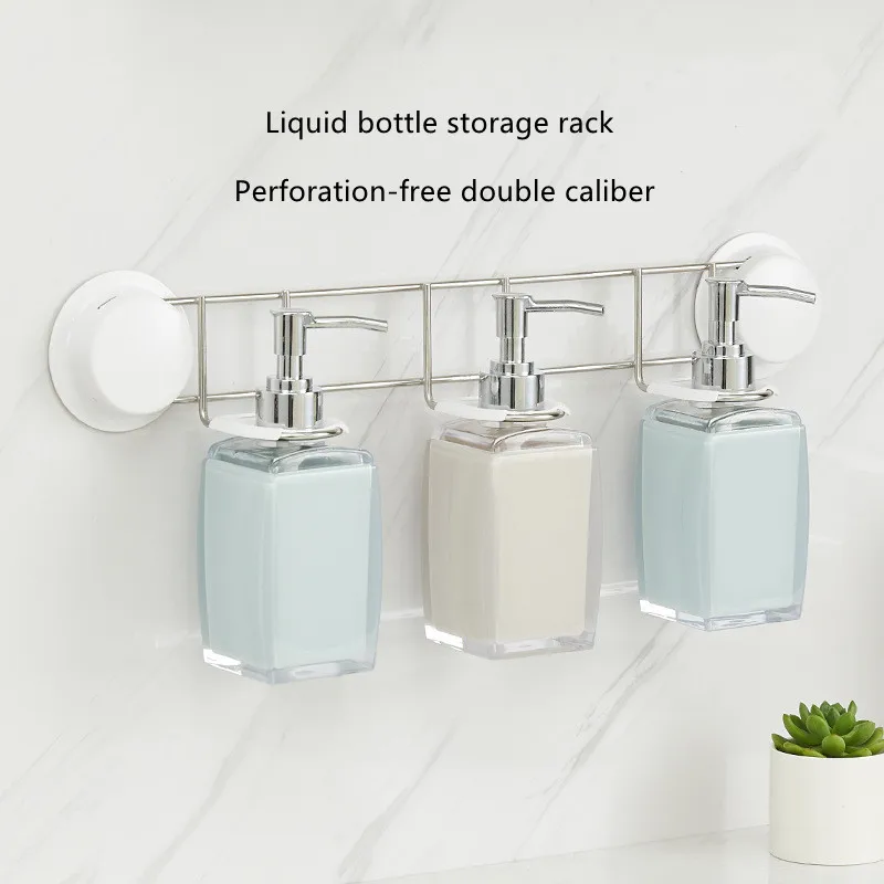 

Stainless Steel Bathroom Hooks Wall Mounted Self Adhesive Shampoo Bottle Holder Rack Hanger Organizer Storage Accessories Hook