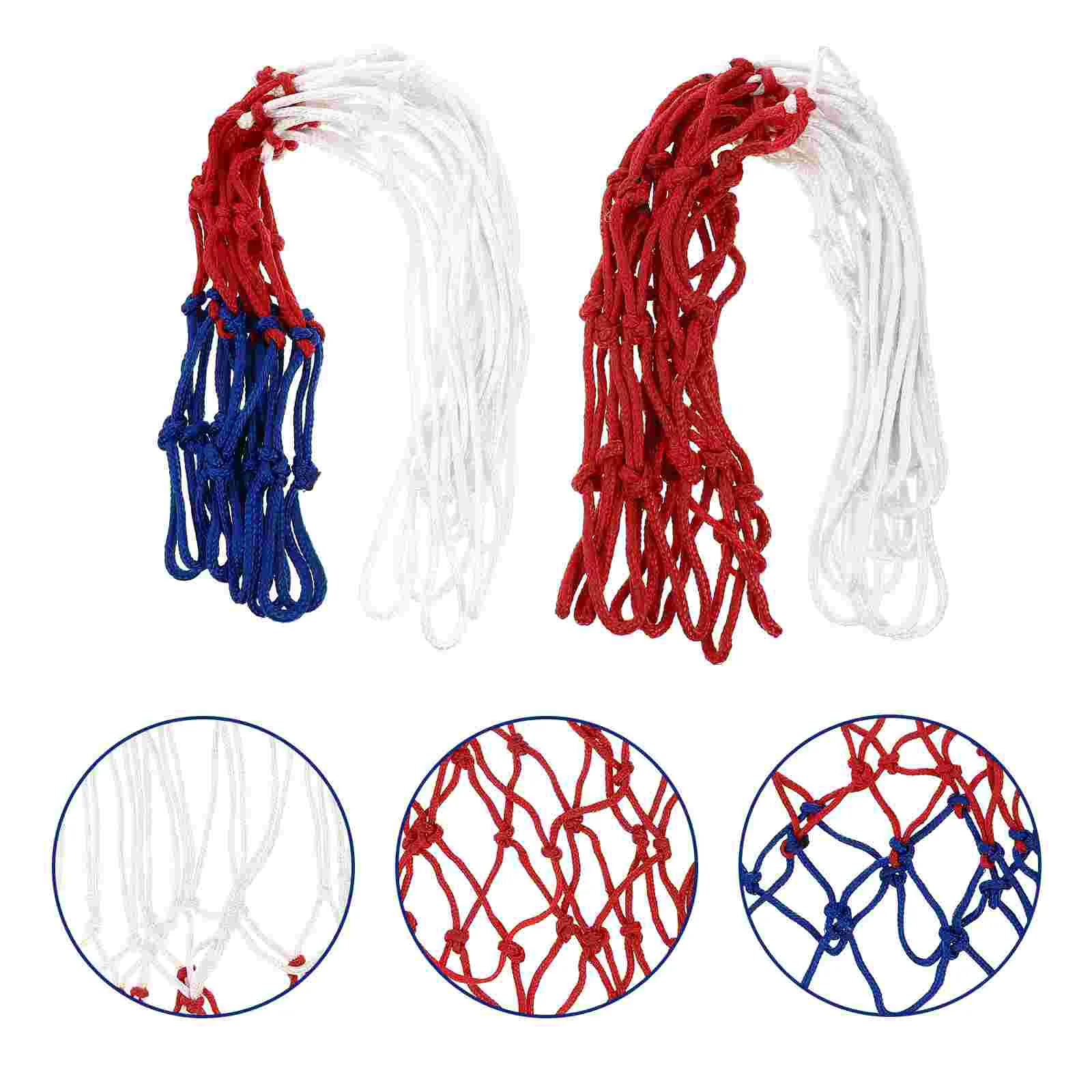 

2pcs Nets Outdoor Basket Nets Basketball Meshes Meshes Nets for Gym Home Playground