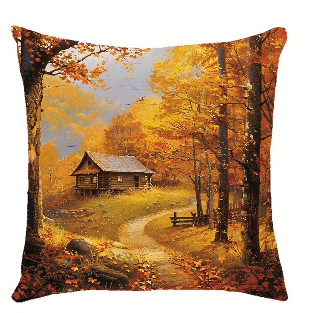

Декоративная наволочка Autumn leaves полиэстер 40x40 см