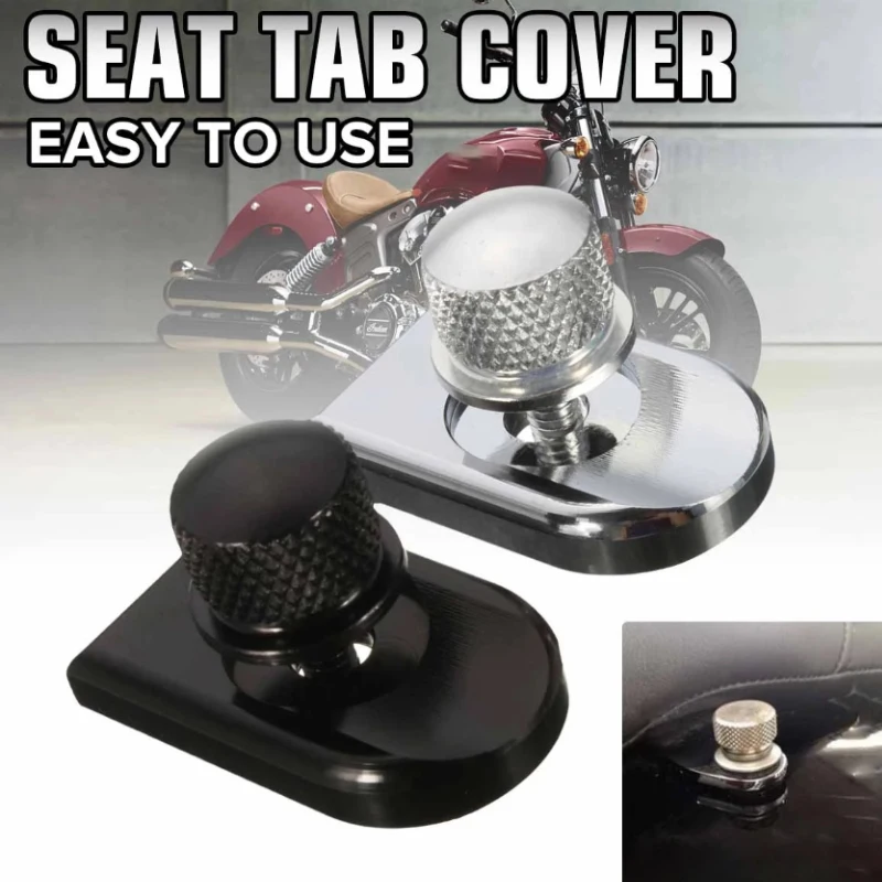 

Silver Motorcycle Seat Bolt Tab Screw Mount Knob Cover Cap For Harley Sportster Dyna Fatboy Road King Softail New Accessory