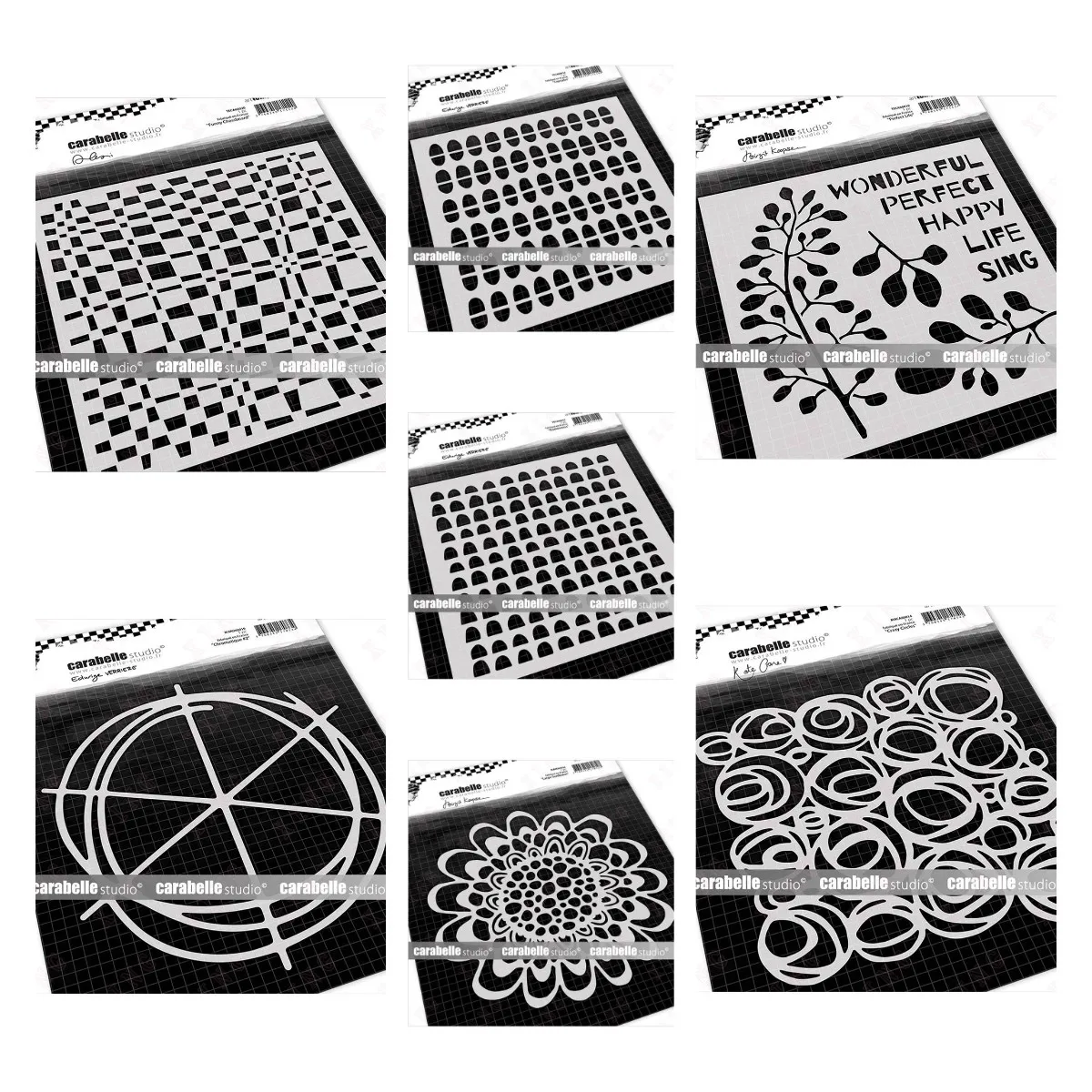 

New Diy Layering Stencils Painting Scrapbook Coloring Embossing Album Decorative Chessboard Life Capsules Sunflower Circles Mold