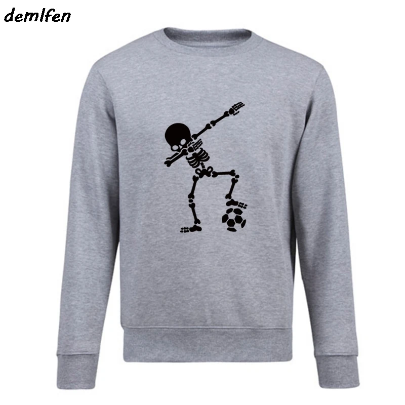 

Весенне-осенняя забавная Толстовка со скелетом, повседневный флисовый пуловер, свитшот, Мужское пальто в стиле хип-хоп, уличная одежда в сти...