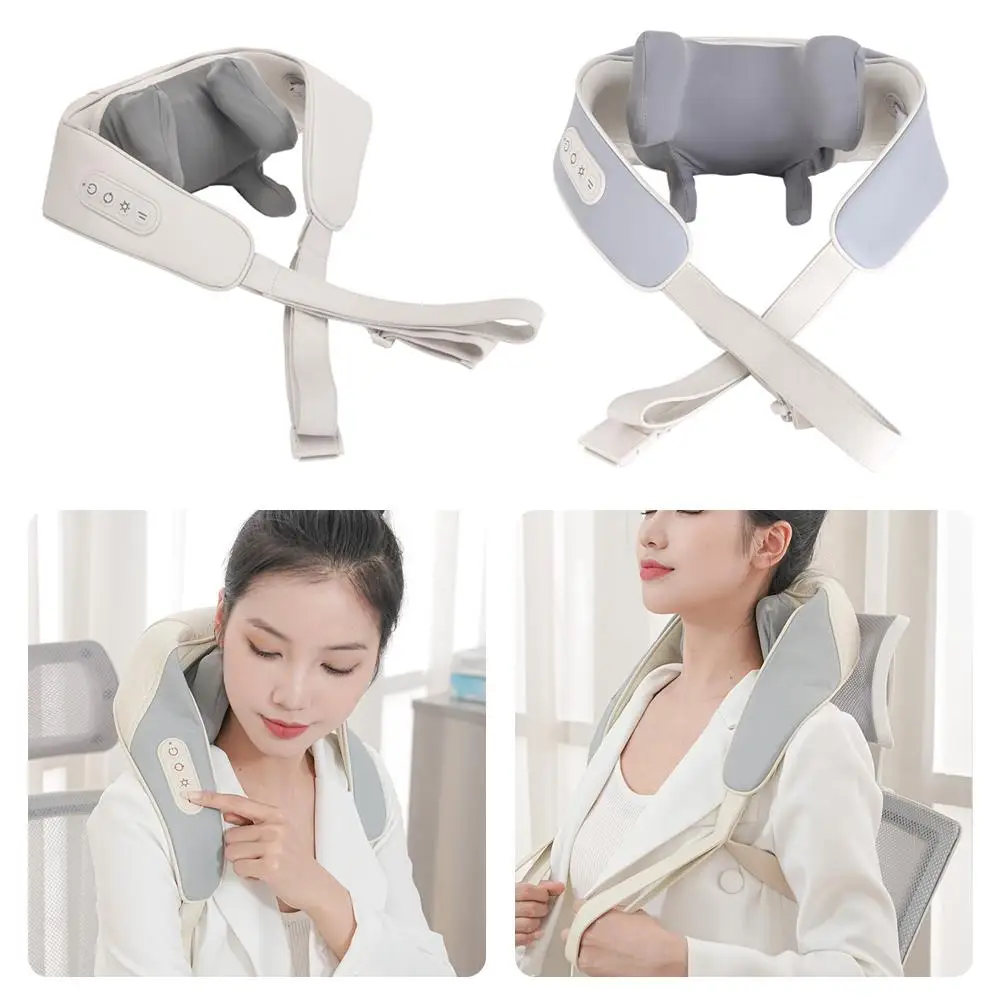 

Electric Neck Massage Shawl U Shape Shiatsu Kneading Body Device Fatigue Relaxation Back Cervical Relieve Massage Pain Heat R4U2