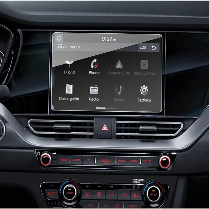 Закаленное стекло для защиты экрана для KIA NIRO Hybrid/ NIRO PHEV 2020 2021 2022 8 дюймов Защитная пленка для сенсорного экрана навигации  