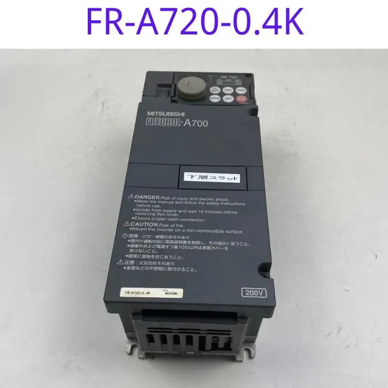 

The function of the second-hand frequency converter FR-A720-0.4K 220V 0.4KW has been tested and is intact