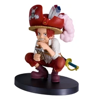 bandai genuine anime one piece grand line redhead shanks childhood action figures collectible model toys kids birthday gift