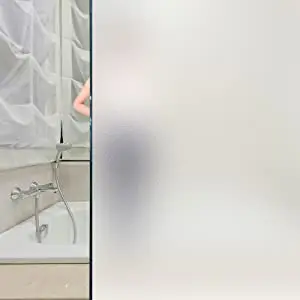 

White Matte Frosted Decorative Glass Window Film Opaque UV Blocking Heat Control Glass Sticker Static Cling Decals for Home Door