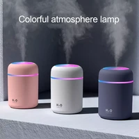 1pcs mini 300ml electric air humidifier aroma oil diffuser usb cool mist sprayer with colorful atmosphere night light home car