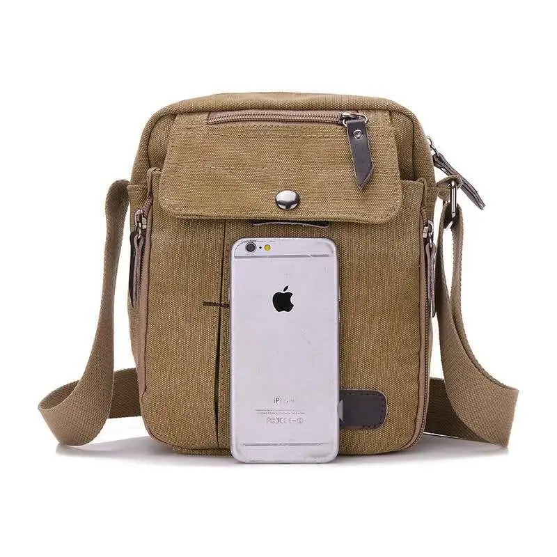

Casual small messenger bag Korean canvas bag shoulder bag men's bag outdoor multi-purpose travel bag tide