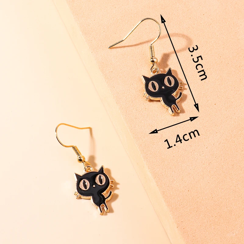 Фото Aihua Cute Enamel Animals Earrings Lovely Cat Paw Duck Unicorn Panda Drop Earring for Women Girls Birthday Gifts Party Jewelry №5