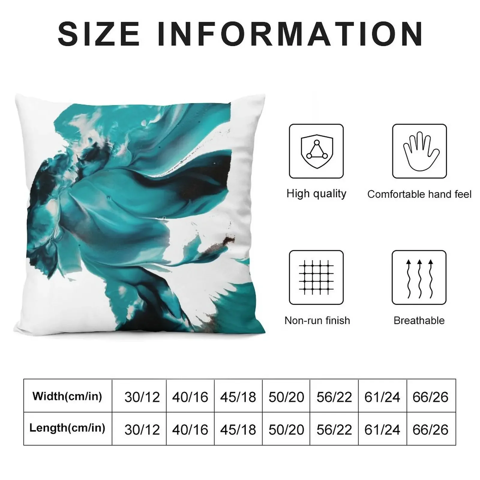 Бирюзовая декоративная подушка Daydream чехол для дивана новогодняя рождественская