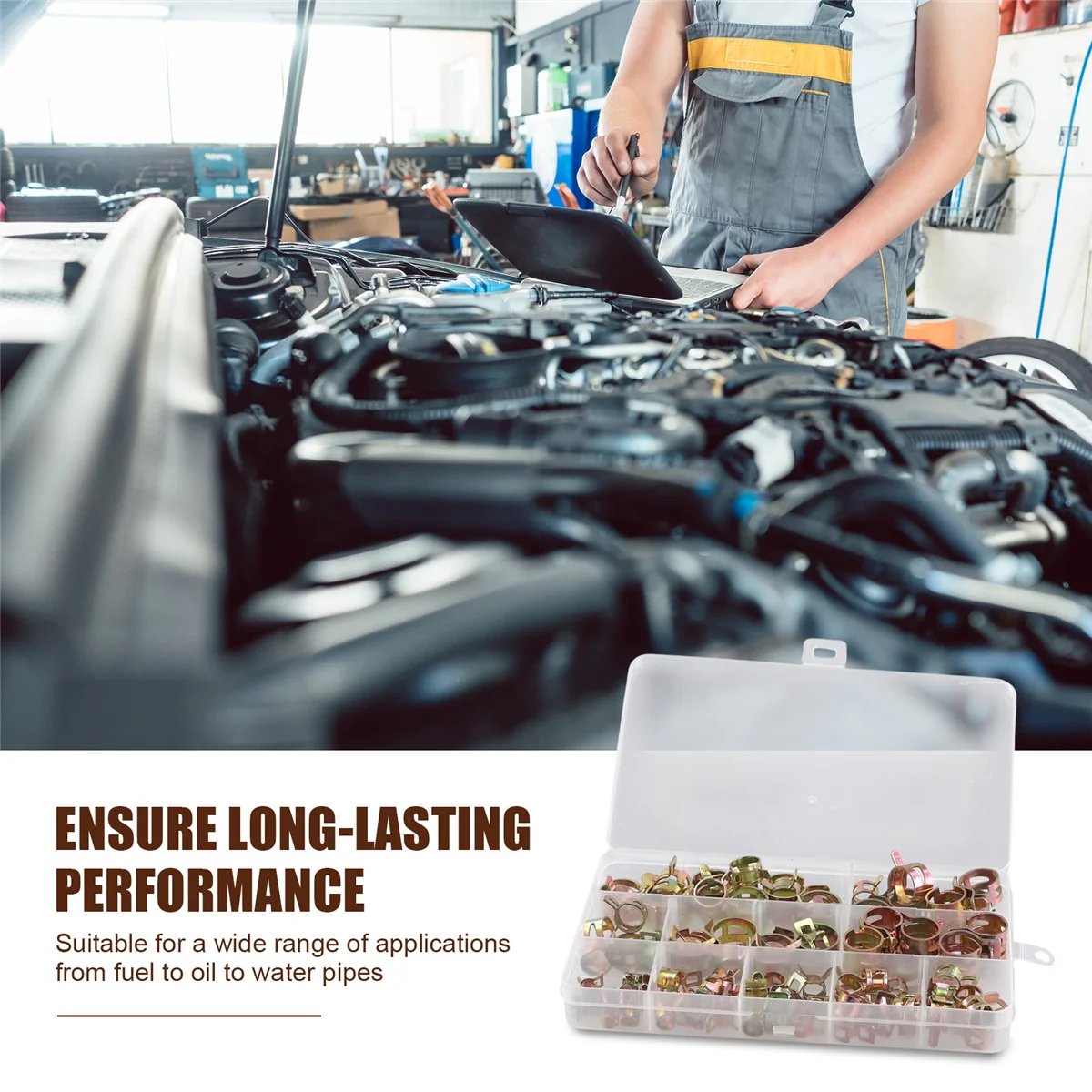 100 шт. пружинные зажимы для автомобиля грузовика мазута воды зажим шланга трубки