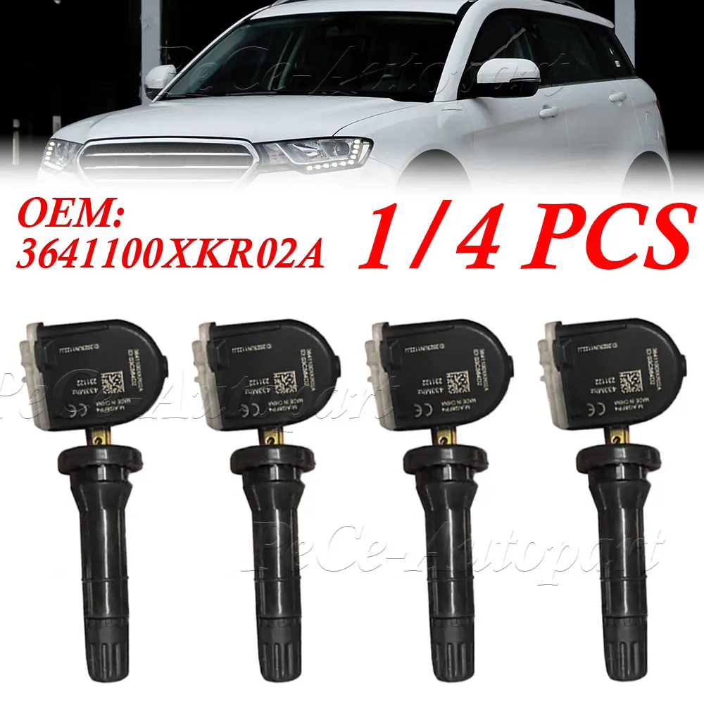 1/4 шт. датчик давления в шинах TPMS для 2017-2020 GREAT WALL WEY VV5 VV6 VV7 P8 HAVAL F5 F7 F7X H7L H2S H4 H6 3641100