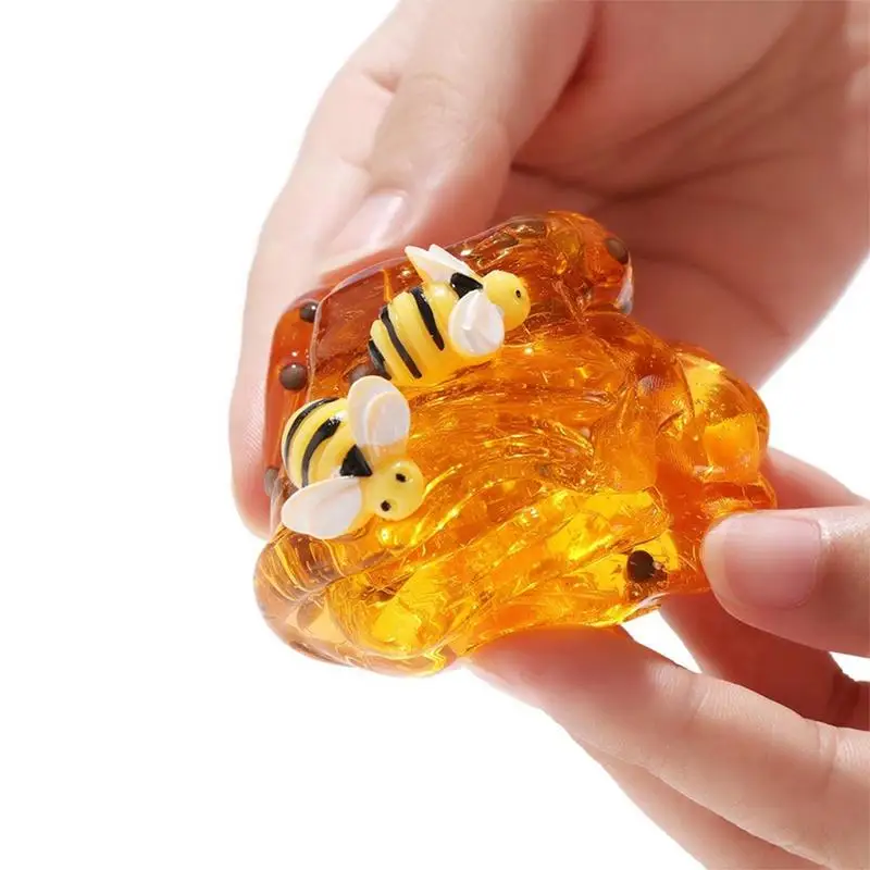 

DIY Color Plasticine Decompression Toy Clay Crystal Mud Bee Honey Puree Pottery PUFF Glue Supplies
