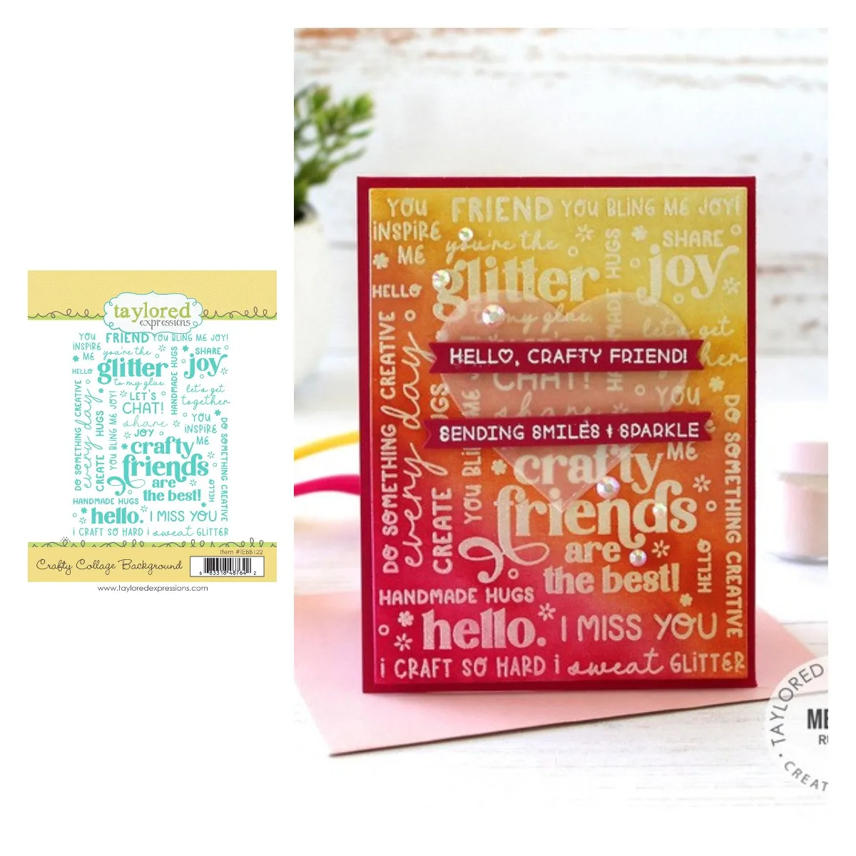 

Crafty Collage Background Stamps Stencil for Scrapbooking Album Decoration Craft for DIY Greeting Card Making 2022