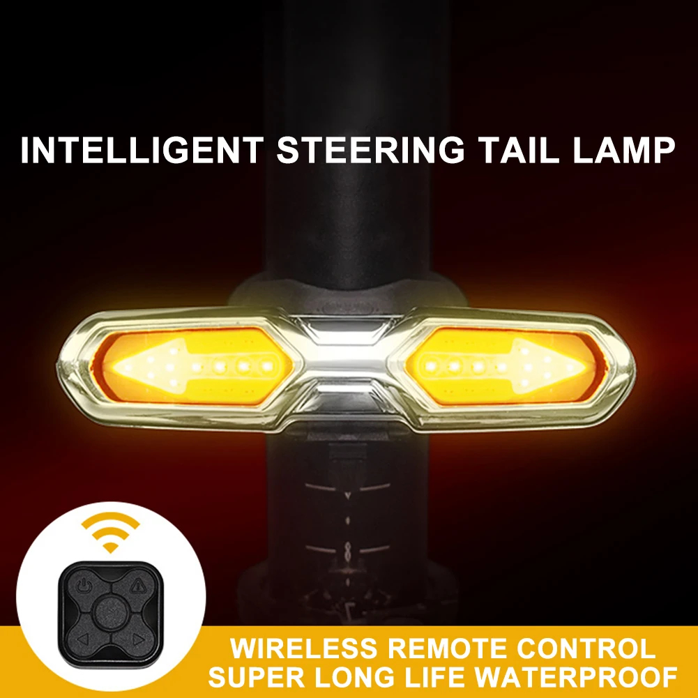 

Сигналы поворота для велосипеда, умный беспроводной задний фонарь с дистанционным управлением, зарядка через USB, водонепроницаемый, безопасность для езды ночью