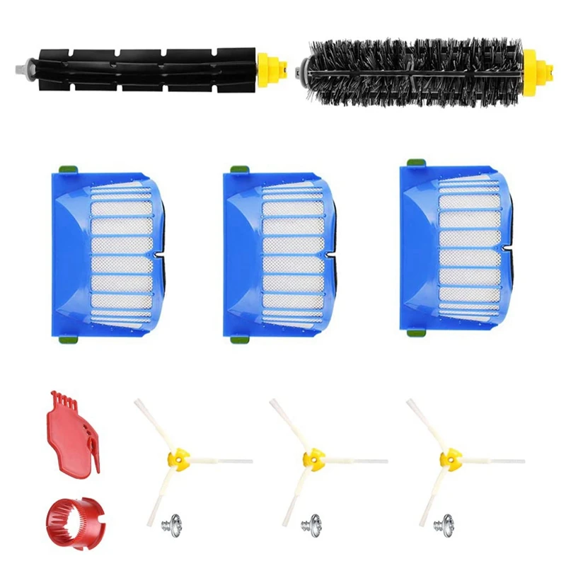 

Replacement Parts Main Brush Side Brush HEPA Filter For Irobot Roomba 600 Series 630 650 Vacuum Cleaner Accessories
