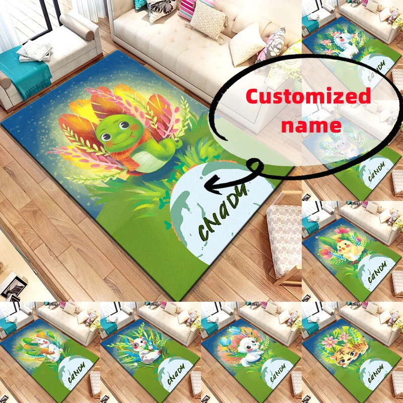 

12 Customized Chinese Zodiac Names carpet Yoga living room crawling mat doormat living room area rug games area floor mat