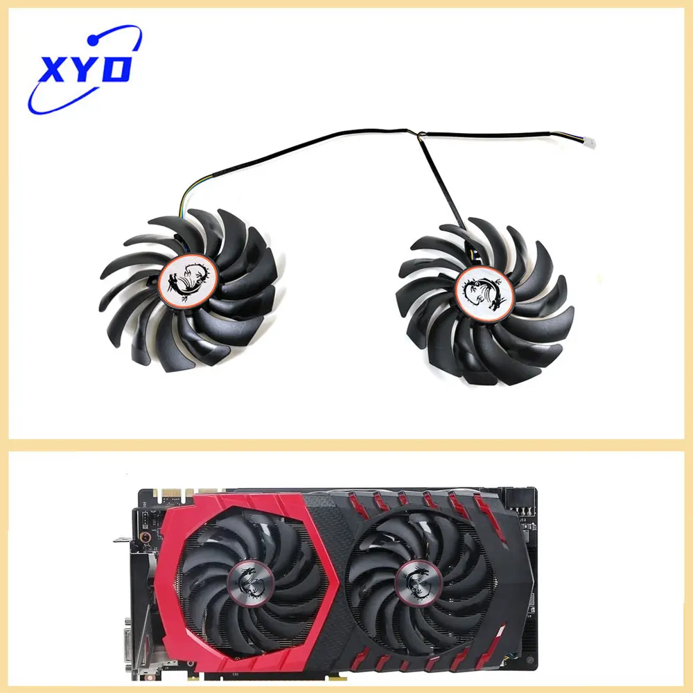 НОВЫЙ 95 мм 4-контактный PLD10010S12HH PLD10010B для MSI RX470 480 570 580 GTX1080Ti 1080 1070 1060