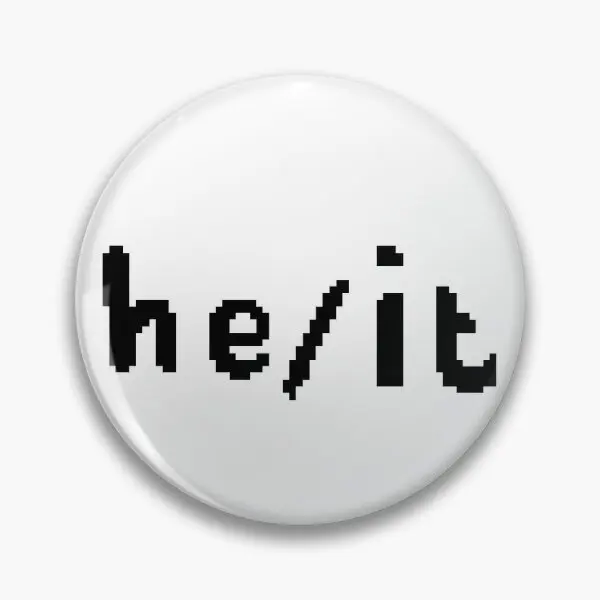 

He It Pronoun Sticker And Badges Soft Button Pin Fashion Brooch Metal Funny Cartoon Gift Jewelry Hat Badge Lover Decor Clothes
