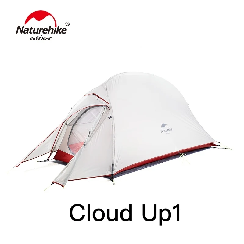 

Палатка Naturehike Cloud Up 1 series, нейлоновая водонепроницаемая палатка для походов и отдыха на открытом воздухе, 20D 210T, с бесплатным ковриком