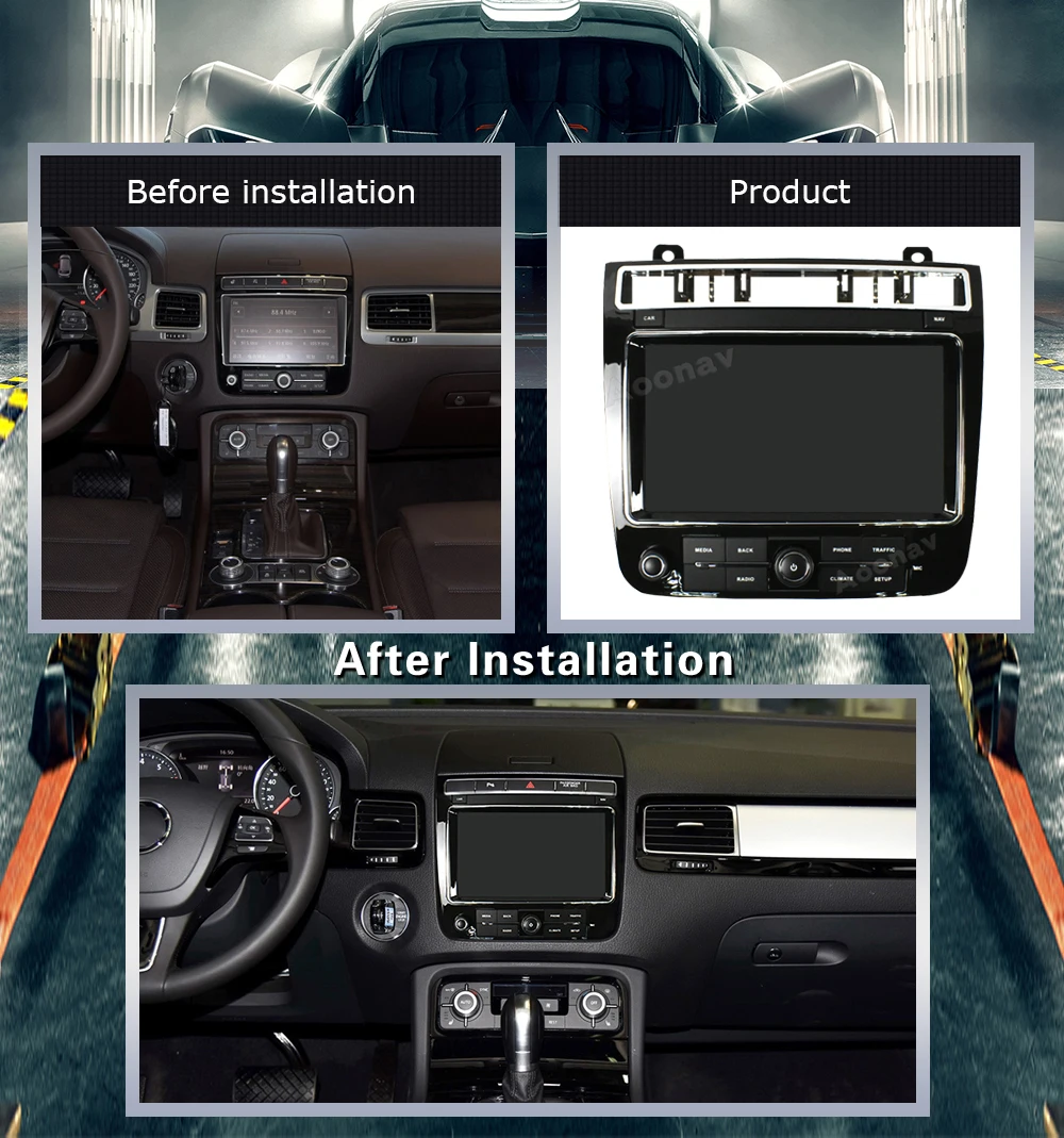 Автомагнитола 2 din на Android с GPS мультимедийный плеер для Volkswagen Toureg 2016-2018
