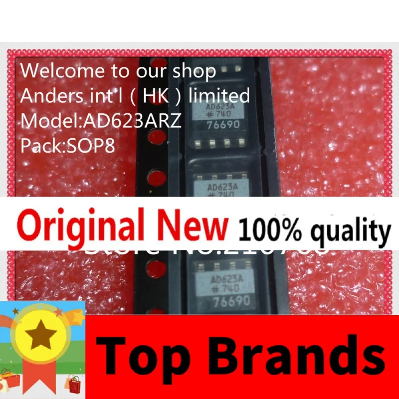

10pcs/lot AD623ARZ AD623AR AD623 SOP8 IC chipset Originalle