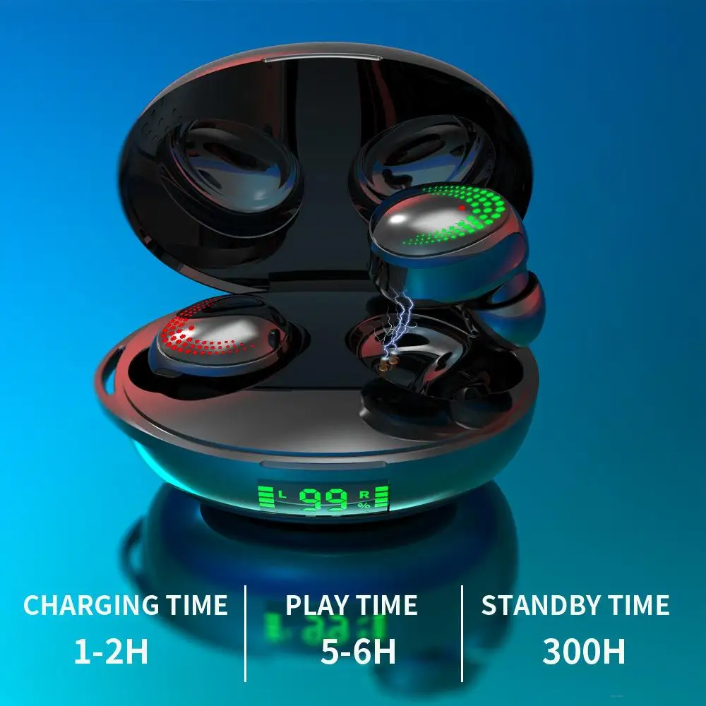 

New K1 Bluetooth Headset Touch Digital Display Wireless Mini Sports Binaural Private Model