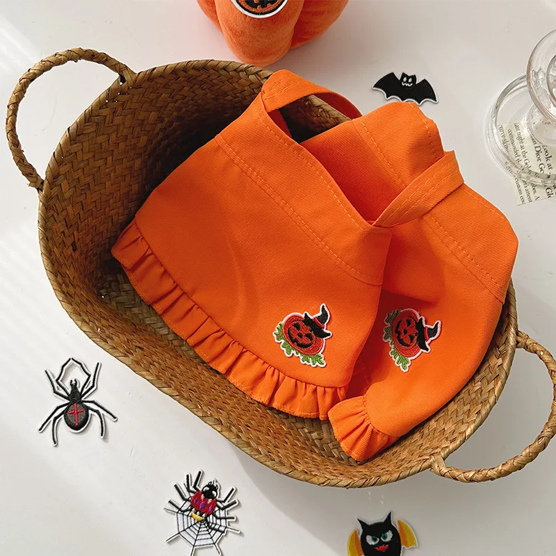 Фартук для маленьких собак на Хэллоуин с тыквой юбка ремешке домашних животных