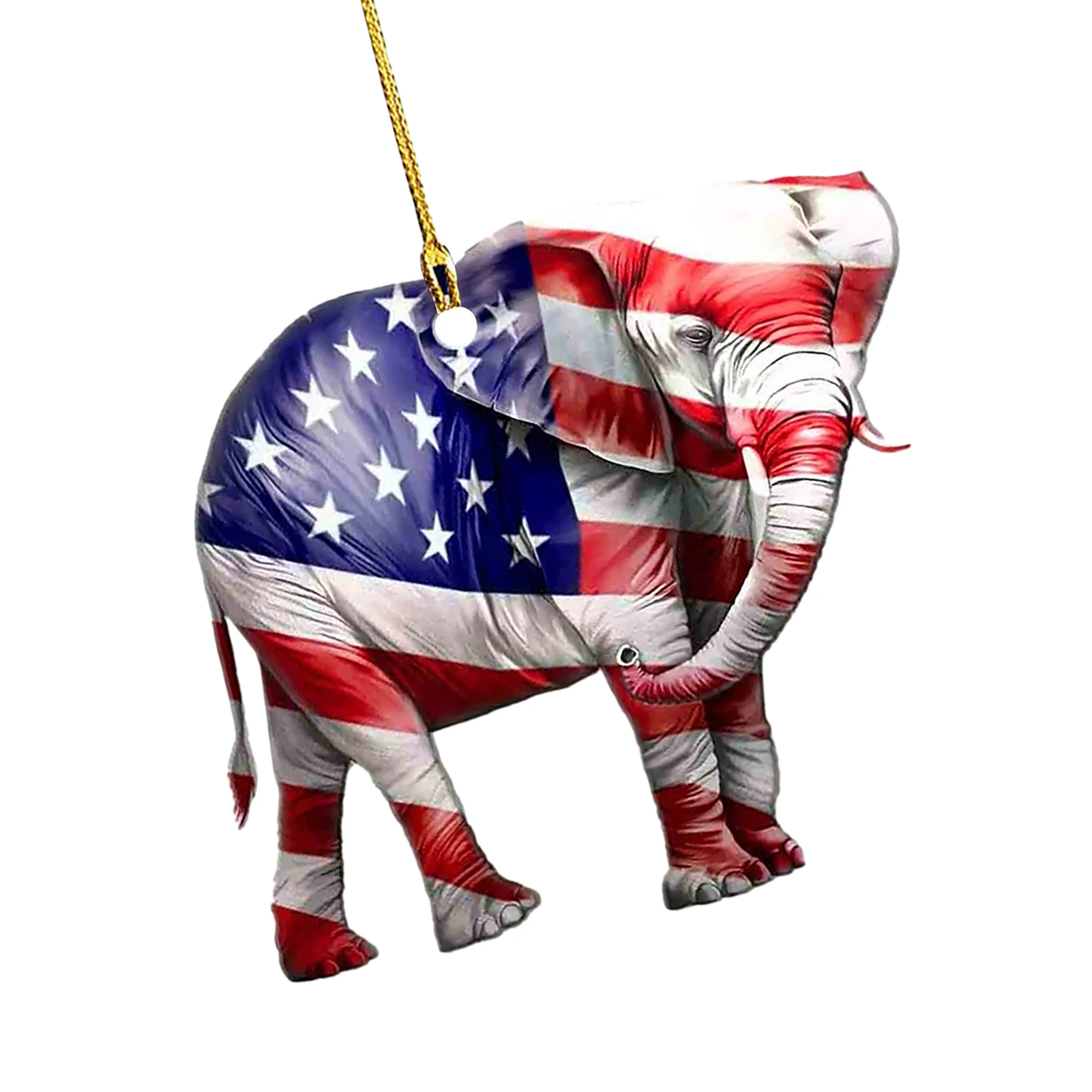 

American Flag Ornament US Banners Decoration For Independence Day Patriotic Acrylic Decoration For US Themed Party Decorations8